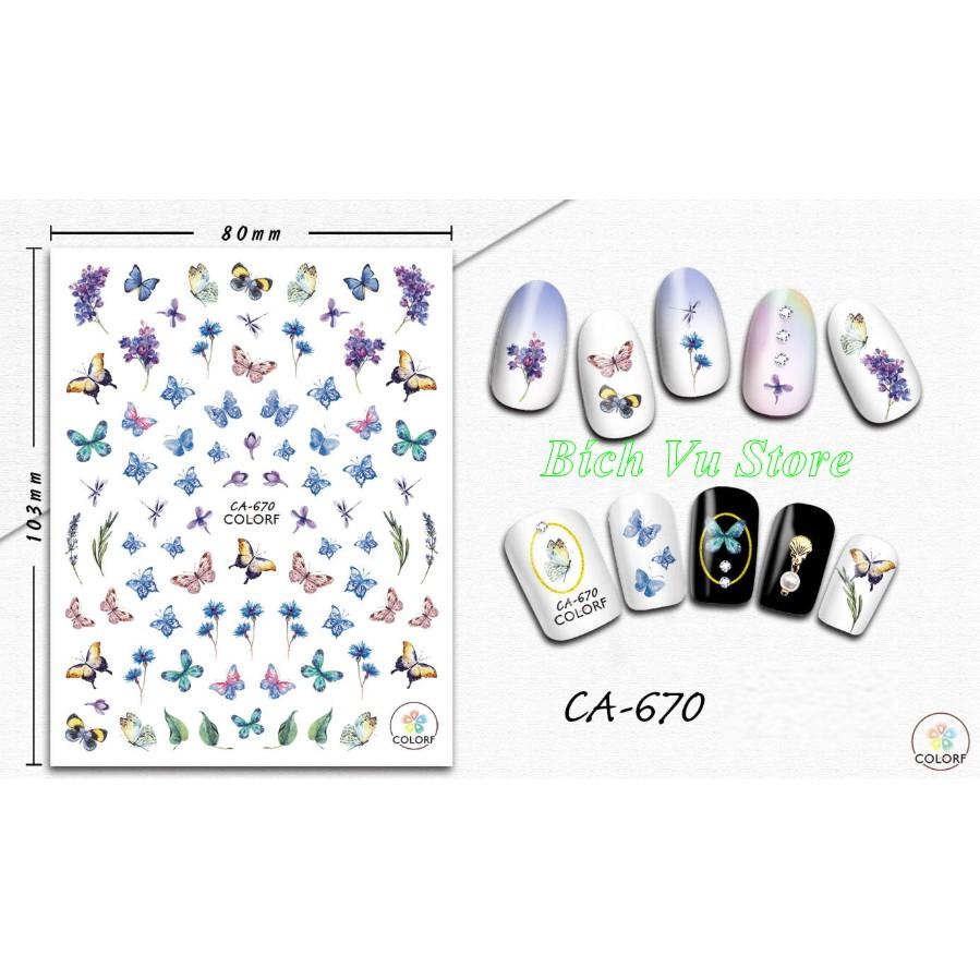 Sticker dán móng | bướm