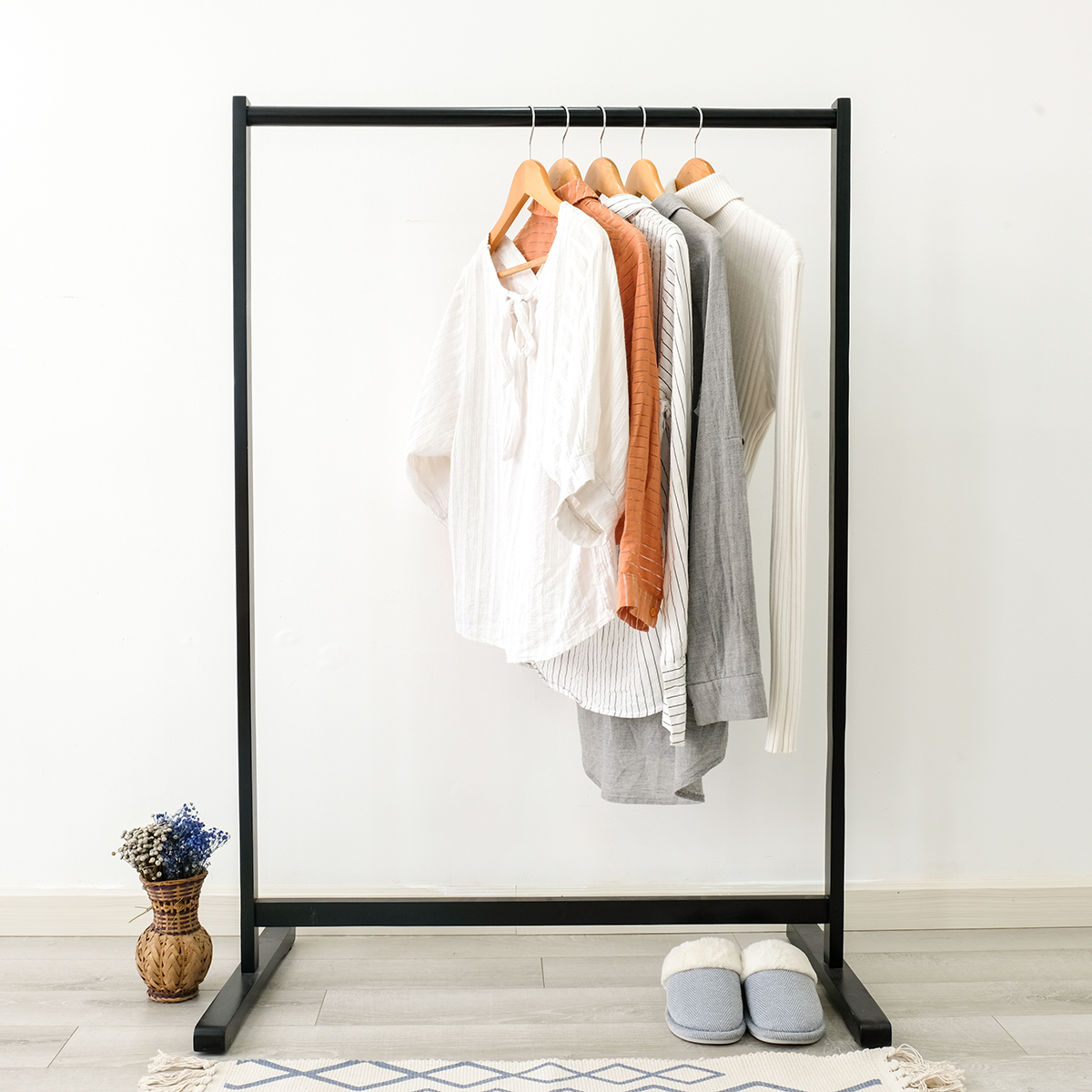 Giá Treo Quần Áo Gỗ BEYOURs - Kệ Gỗ Cây Sào Treo Quần Áo Single Hanger Size L Lắp Ráp Dễ Dàng - Nội Thất Phòng Ngủ - Đen