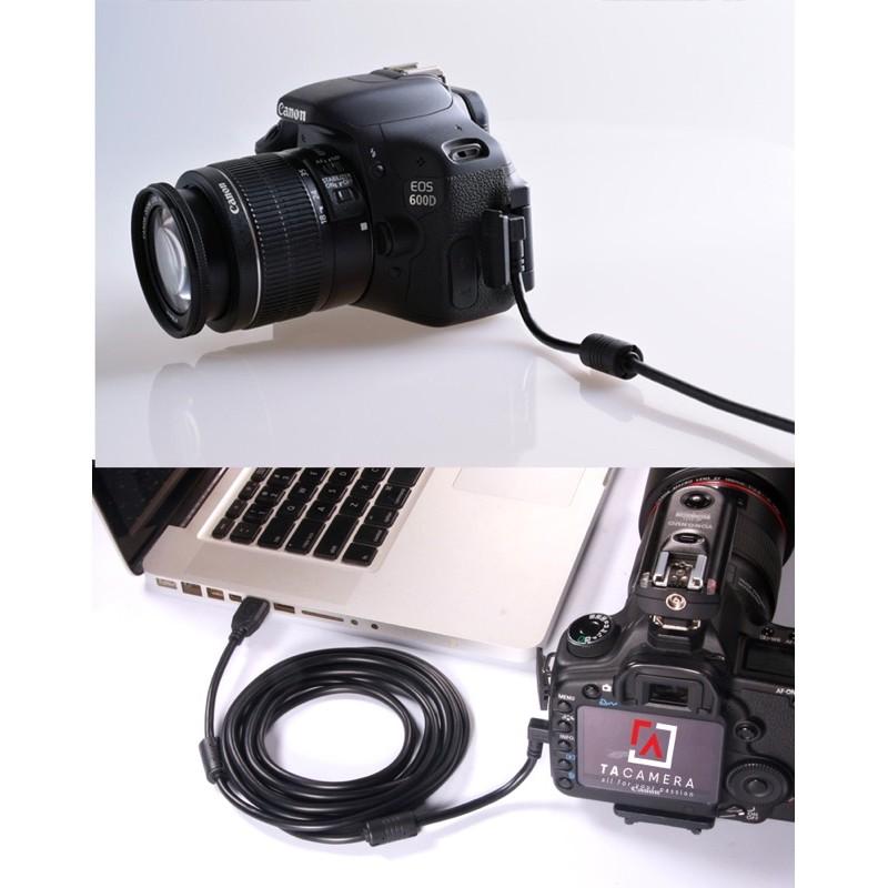Dây Cáp USB 2.0 To Mini-B 5-Pin - Chụp Ảnh Flatlay Bằng Liveview - Dài 5m - Right Angle