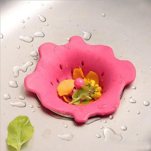 Lọc rác bồn rửa bát hình bông hoa silicon