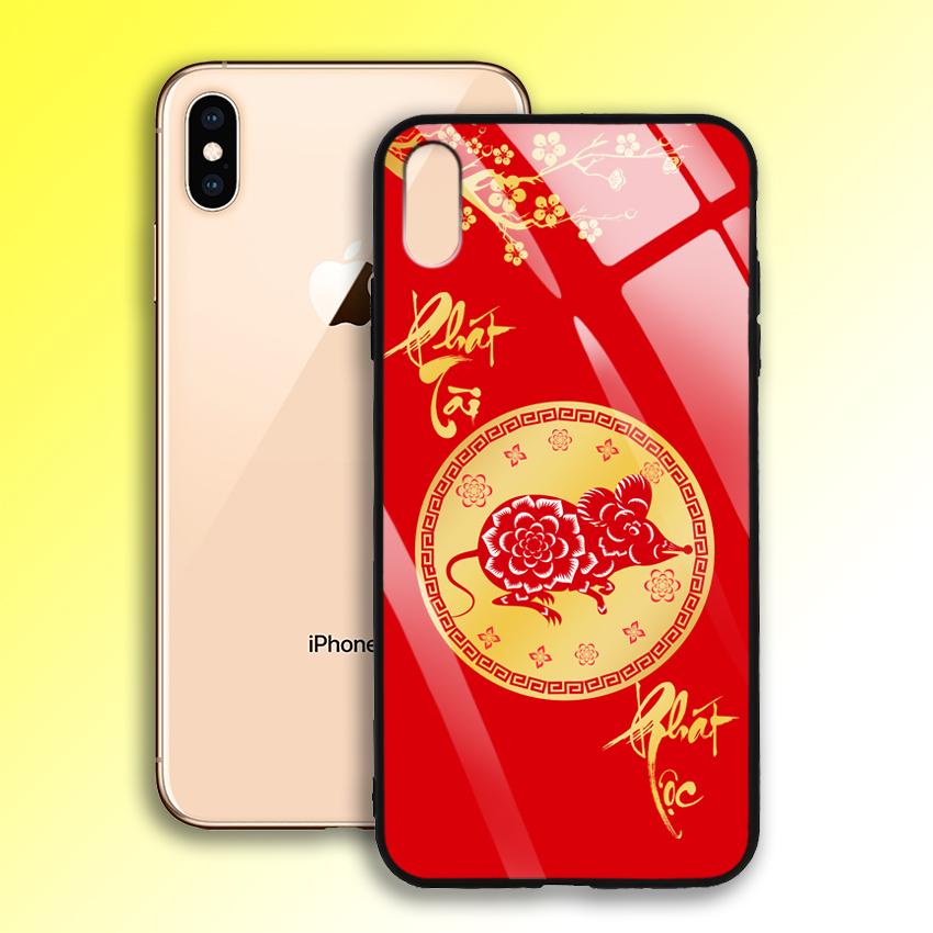 Ốp Lưng Họa Tiết Ánh Kim Vàng cho điện thoại Iphone XS Max - 03007 7996 PTPL02 - Phát Tài Phát Lộc - Hàng Chính Hãng