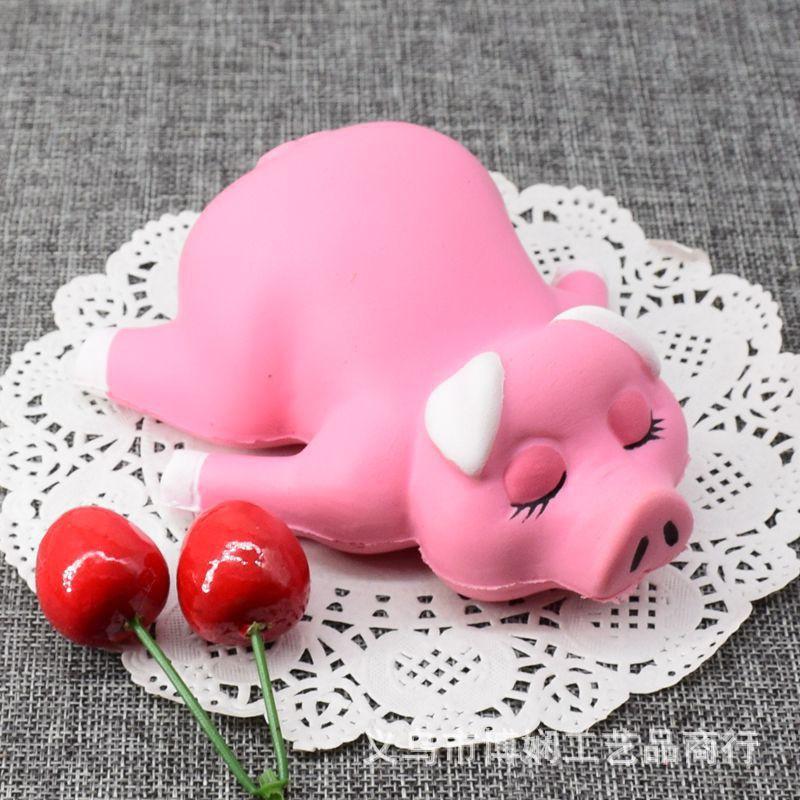 SQUISHY HEO NẰM NHẮM MẮT ( NHIỀU MÀU