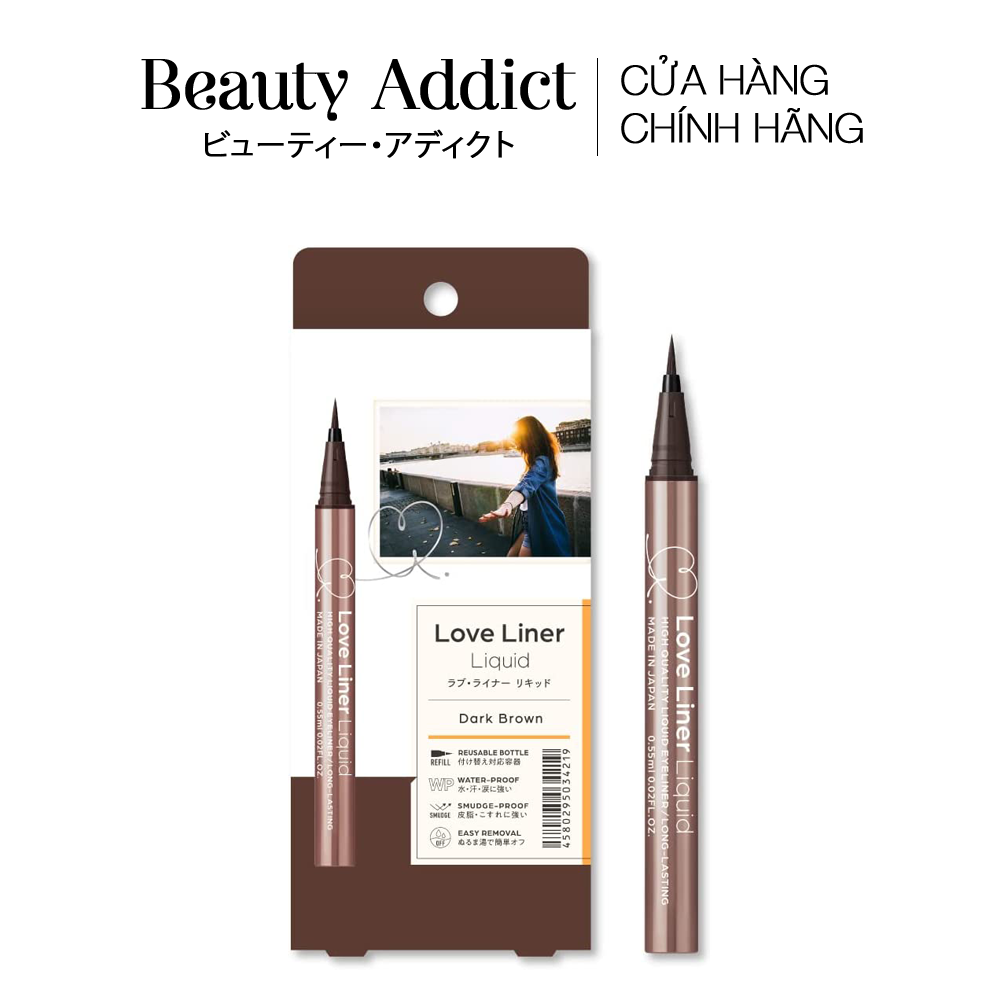 Bút Kẻ Viền Mắt Nhật Bản Không Lem Trôi Love Liner Liquid