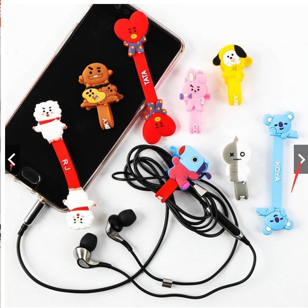 Silicone  Earphone Cable Organizer Wrap Wire Winder