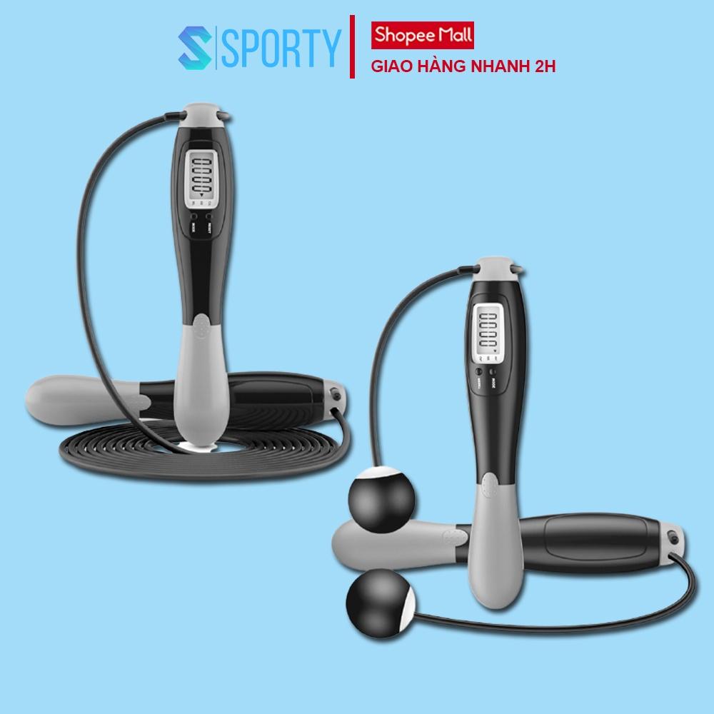 Dây nhảy đếm số SPORTY đếm vòng tự động thông minh, dây nhảy giảm cân điện tử không dây cao cấp SPORTY XS1102