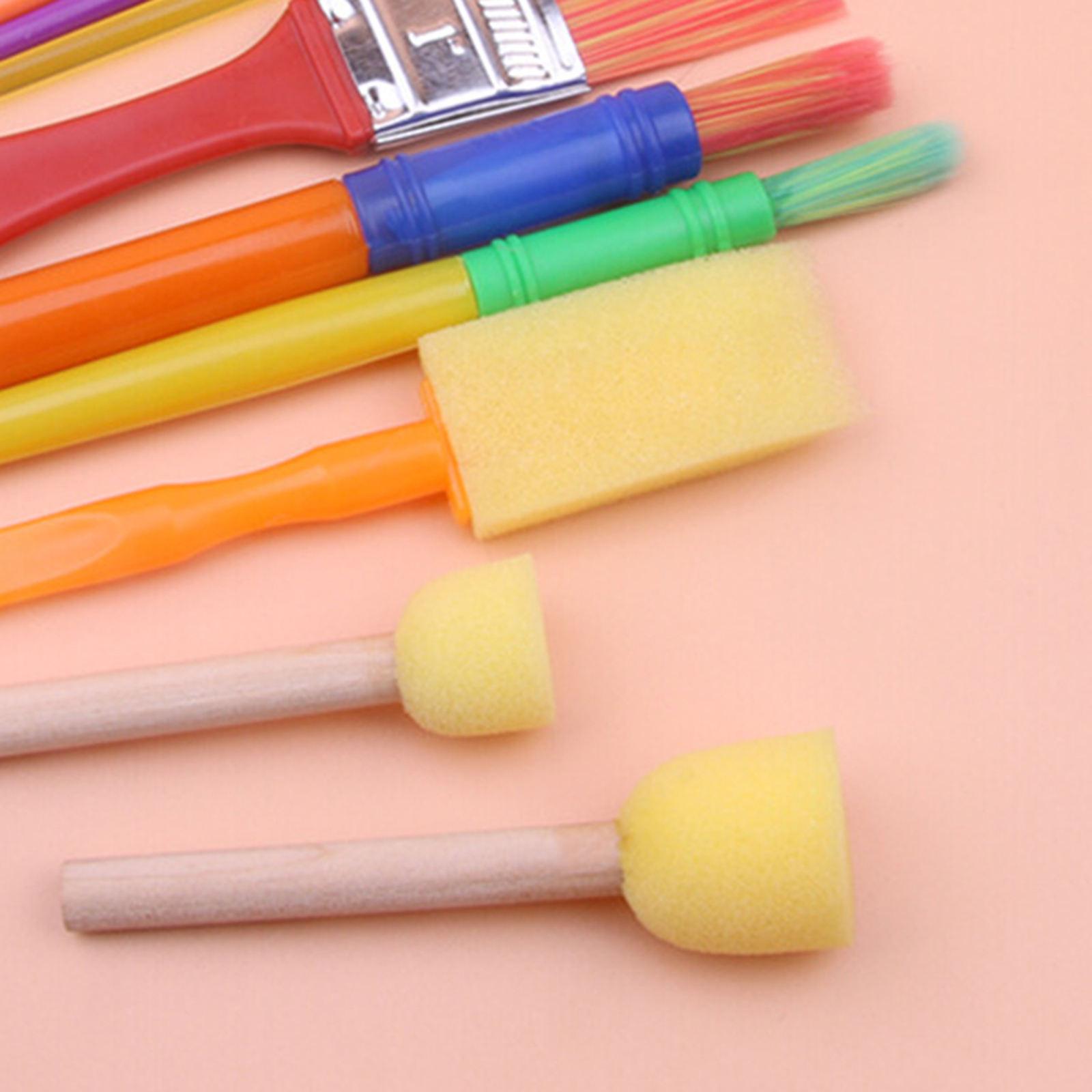 15pcs Paint Brushes Kit Drawing Watercolor Tools Kid Toddlers Art Supplies