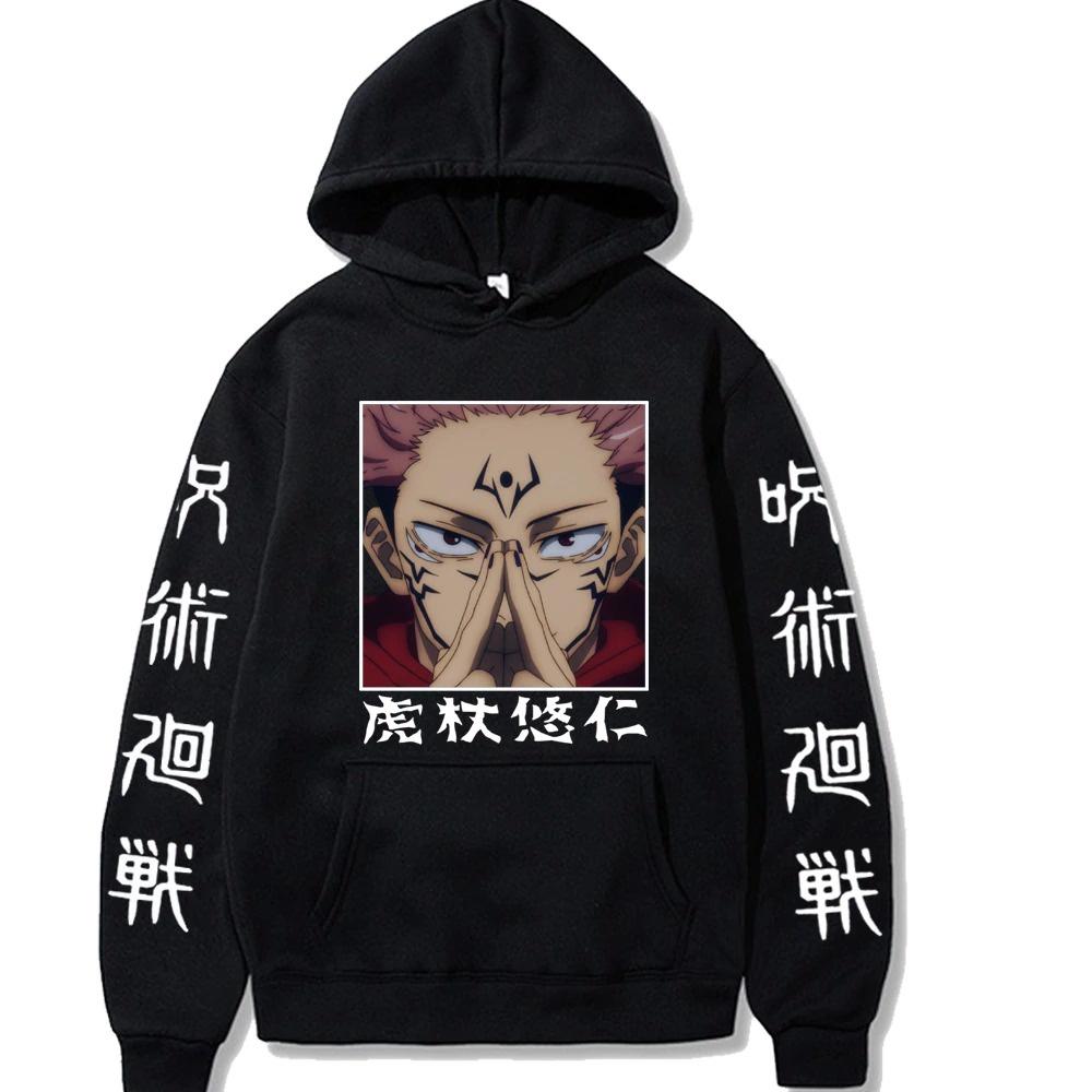 Anime Cửu Âm Chân Kinh Kaisen Áo Hoodie Itadori Harajuku Dạo Phố Hip Hop Áo Nỉ Rời Nam Quần Áo