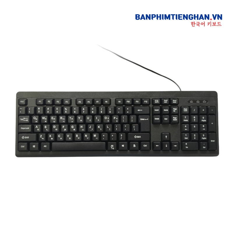 Bàn phím tiếng Hàn có dây TCKB-104 Computer Keyboard - Hàng nhập khẩu
