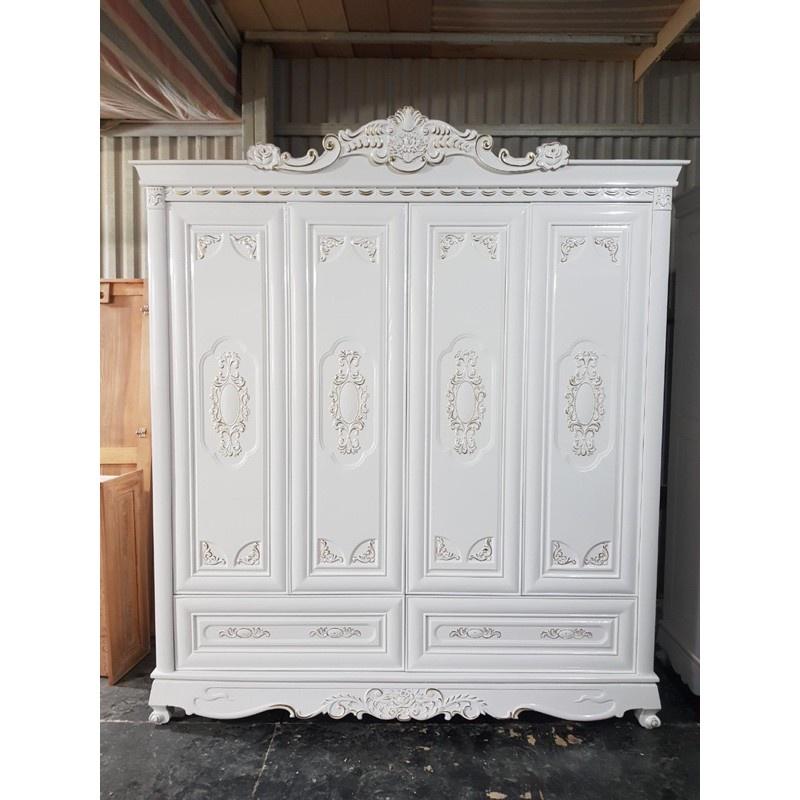 tủ tân cổ điển gỗ tự nhiên 100%