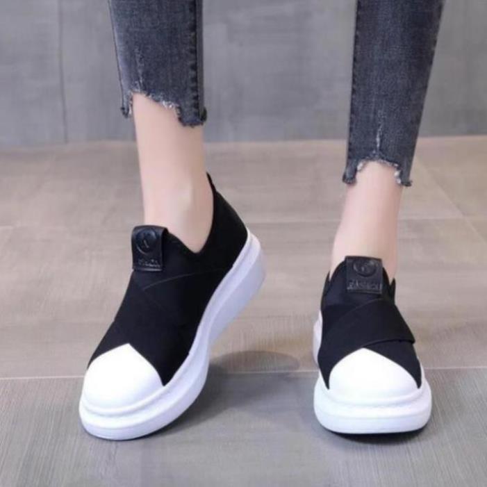 Sneakers Nữ, Giày Thể Thao Nữ Dây Chéo Độn Đế 4cm Đế Phẳng Dành Mùa Thu Đông Năng Động Cá Tính MinhtuShoes Giày Cao Cấp