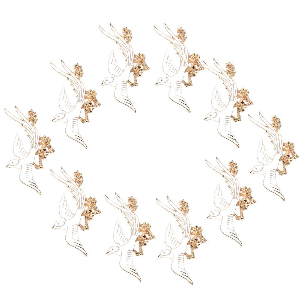 10 Pcs Alloy Flatback Buttons Embellishments DIY Phone Case Hair Accessories