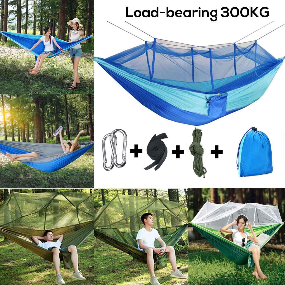 Cắm Trại Ngoài Trời Võng Có Mùng 1-2 Người Di Động Du Lịch Cắm Trại Vải Treo Xoay Võng Giường Bàn Ghế Sân Vườn