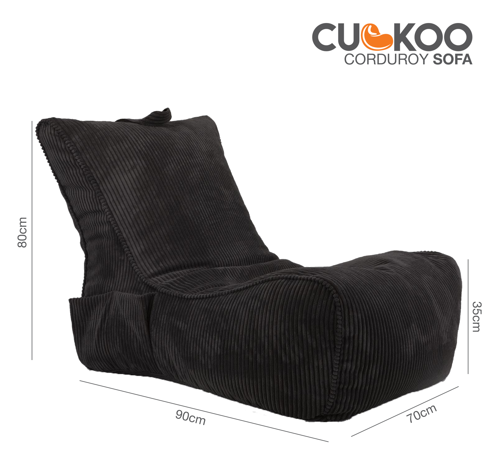 Ghế lười CUCKOO SOFA (đã làm đầy hạt xốp) vải nhung gân (Corduroy)