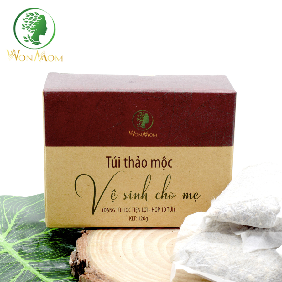 Bộ dưỡng trắng hồng body tự nhiên, thảo mộc xông khử mùi vùng kín Wonmom