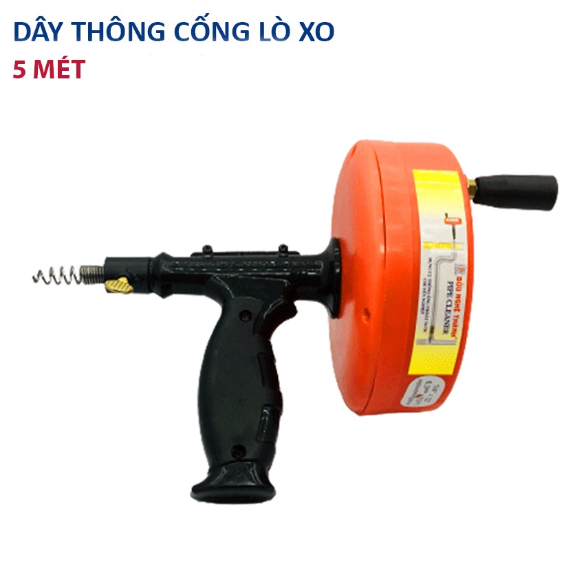 Dụng cụ thông ống cống 5m Bửu Nghệ Thành DCTO-5M-TCN - CÓ TAY CẦM