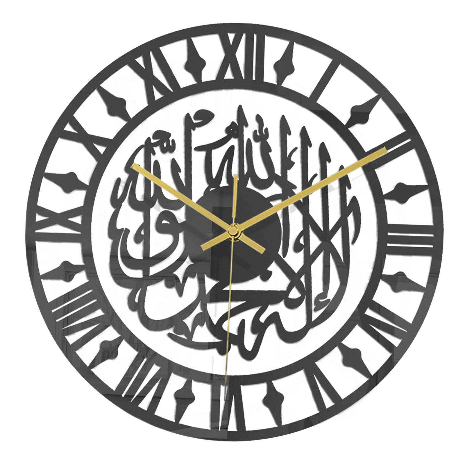 Decorative Wall Clock 12 inch Art Acrylic Silent Gift Home