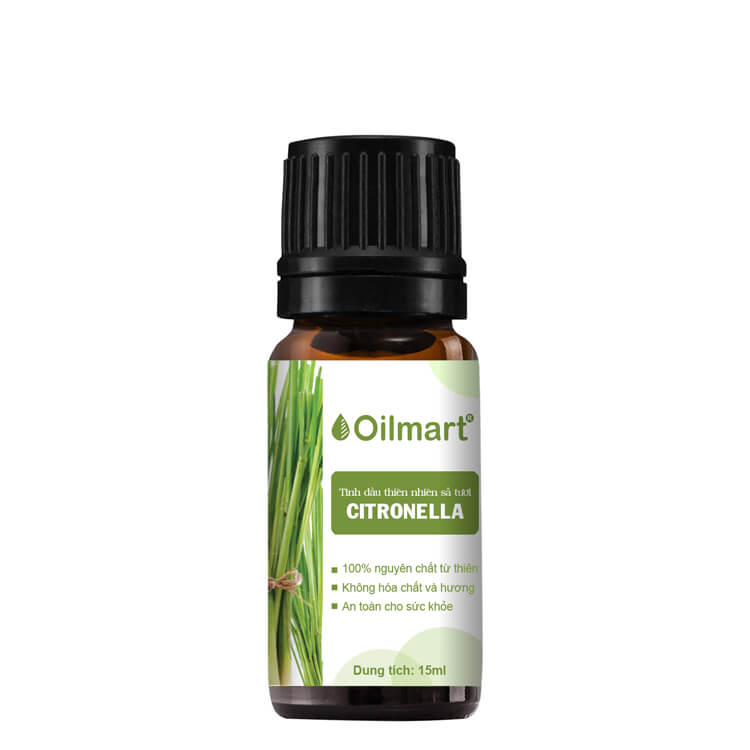 Tinh Dầu Thiên Nhiên Sả Tươi Oilmart Citronella Essential Oil 15ml