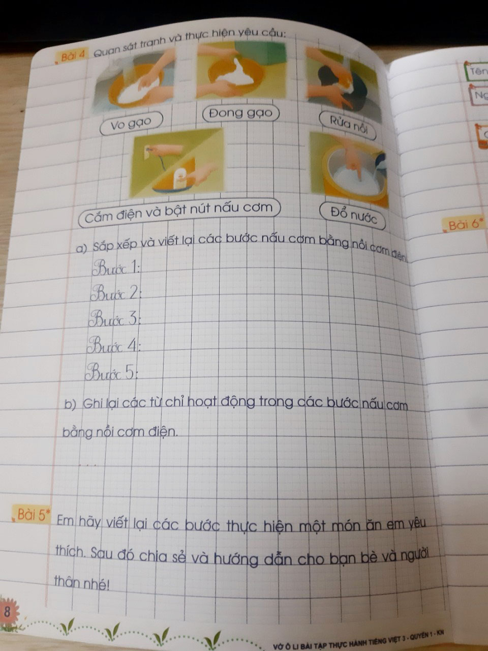 Vở ô li bài tập thực hành tiếng việt lớp 3