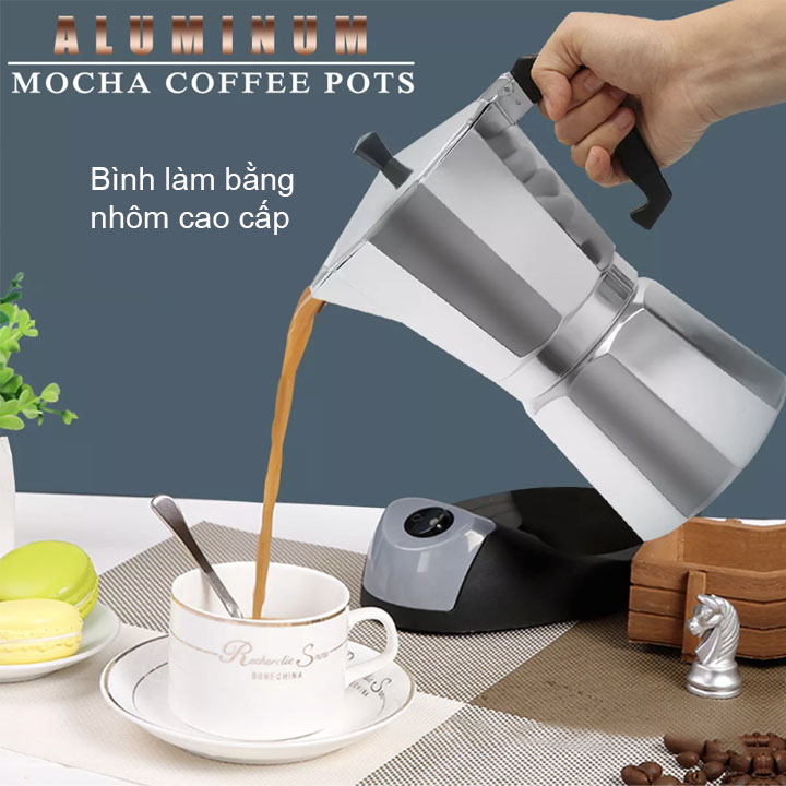 Bình đun pha cà phê 3 Cup-150 ml kiểu pha European