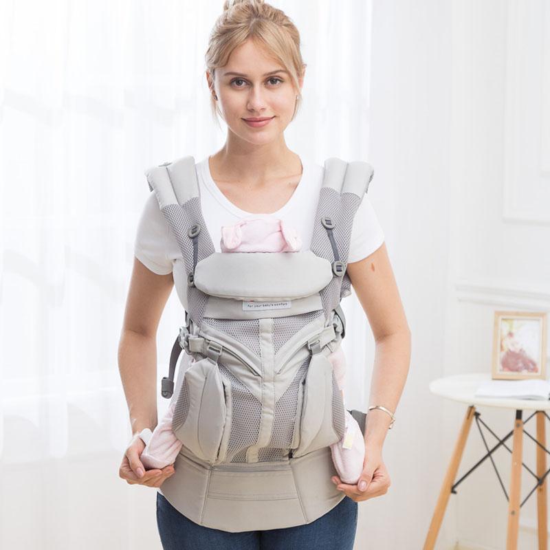 Aimama 0-36 Tháng 360 Công Thái Không Khí Lạnh Cotton Có Thể Điều Chỉnh Em Bé Baby Sling Bọc Dây Đeo Ba Lô