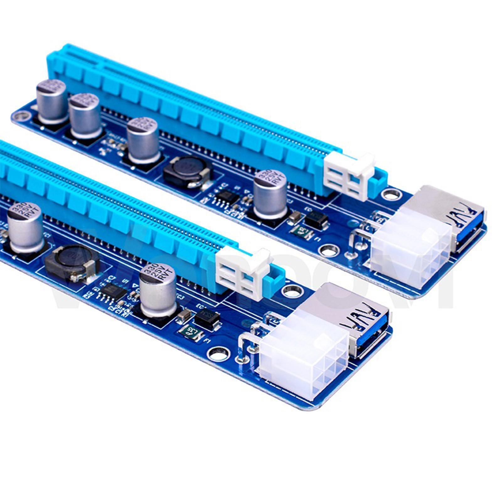 VER008C  Riser Card 6Pin  1X to 16X USB 3.0