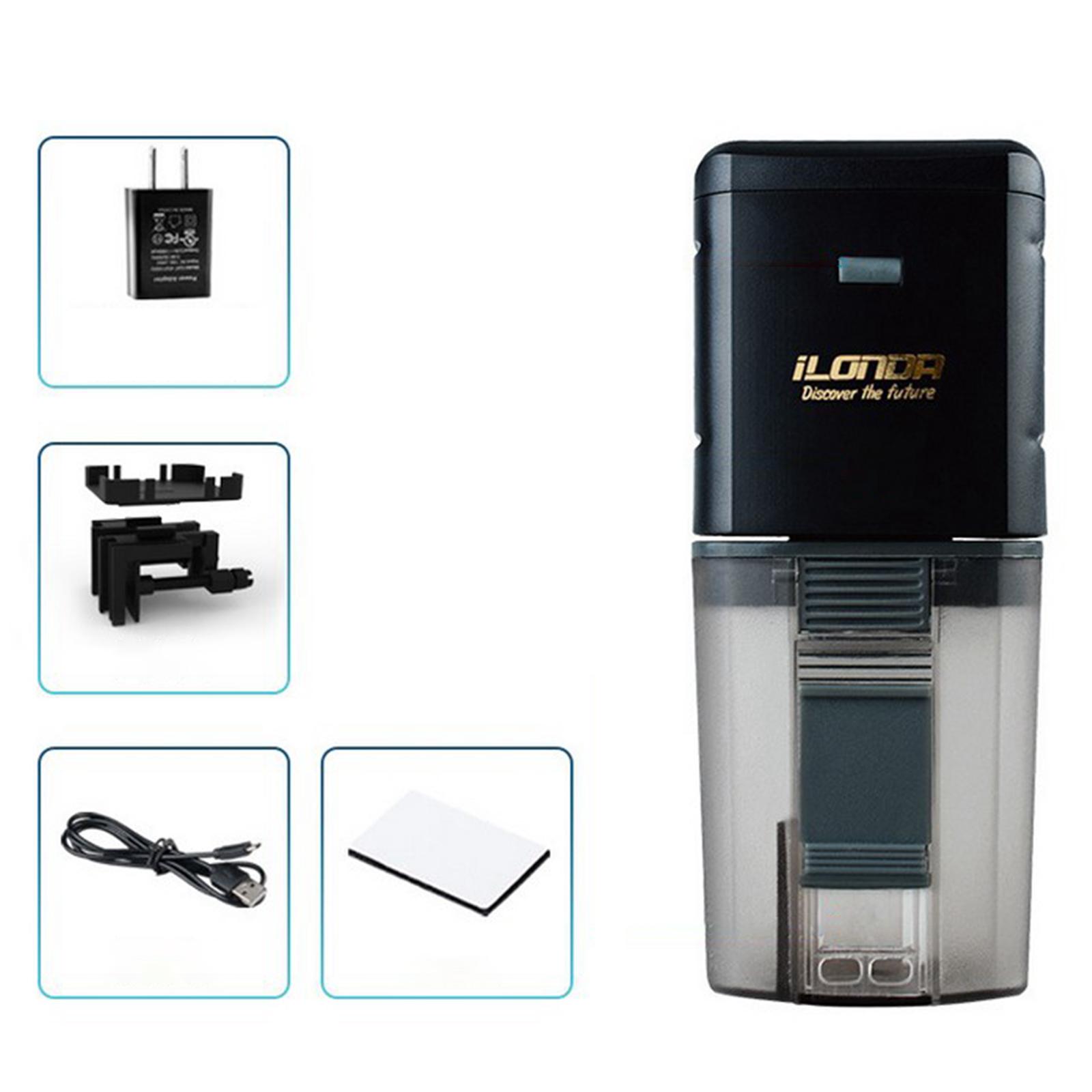 Automatic Fish Feeder, Moisture-Proof Electric Auto Fish Feeder for Aquarium Fish Tank, Fish Food Vacation Feeder Timer Fish Food Dispenser,165-175ml