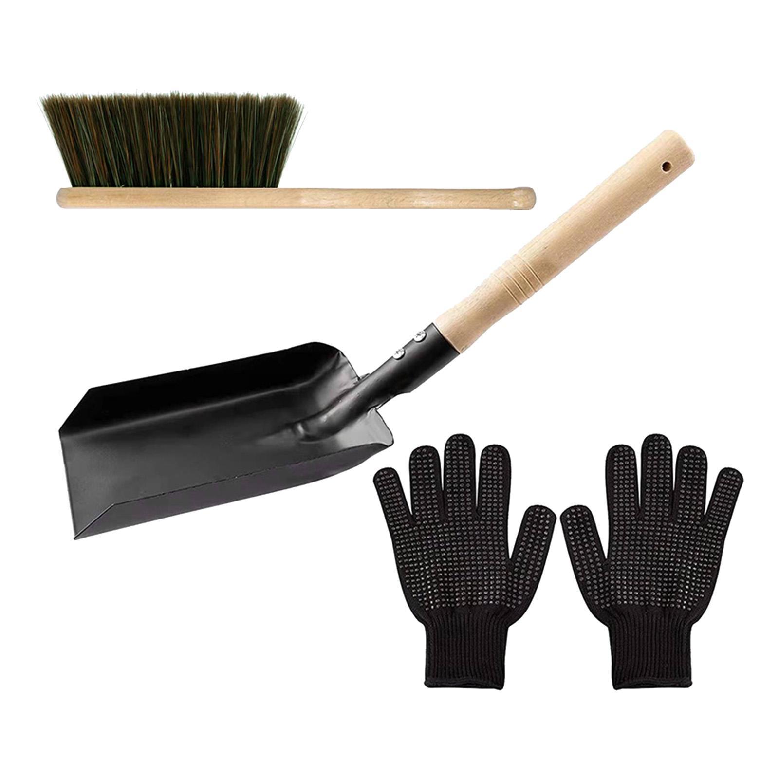 Fire Place Tool Set Hearth Cleaning Heavy Duty Accessories for Dust Cleaning