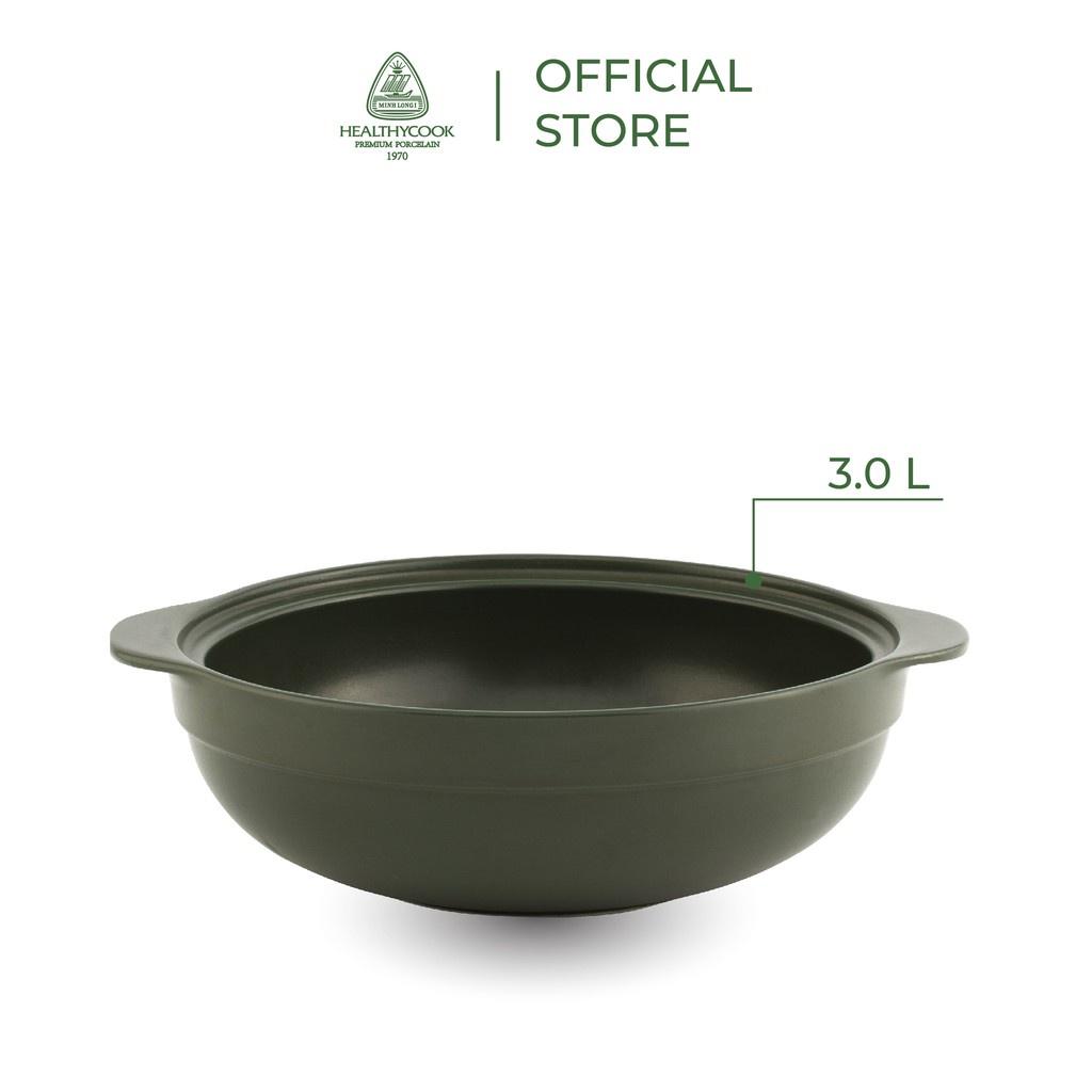 Nồi sứ dưỡng sinh Minh Long Luna 3.0 L dùng cho bếp từ