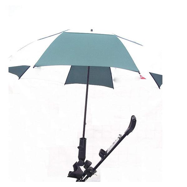 Adjustable Golf Push Cart Umbrella Holder for golf 2pcs Black