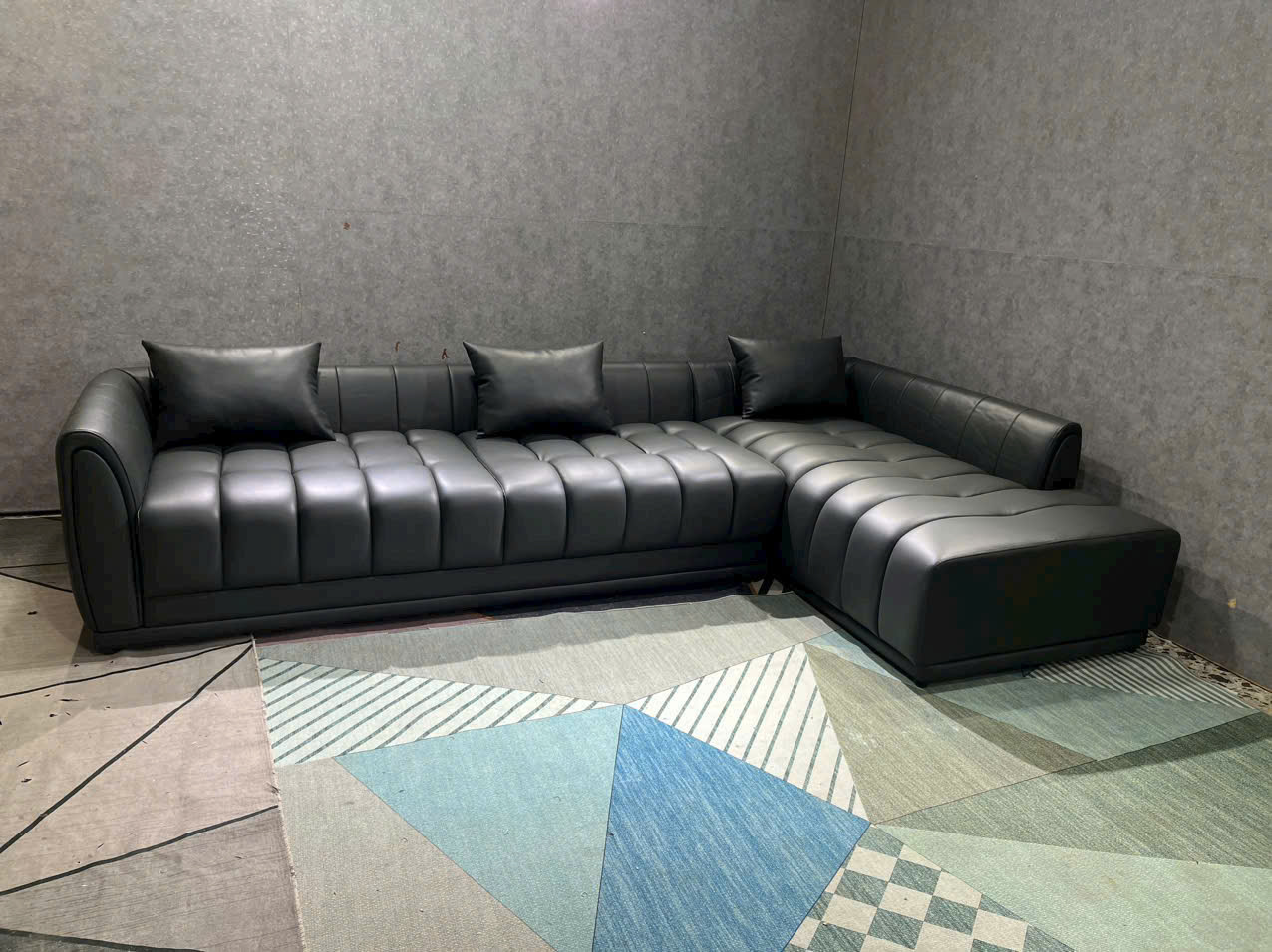 Sofa góc L phòng khách Tundo Hugo NK2025 KT 3m1 x 1m8