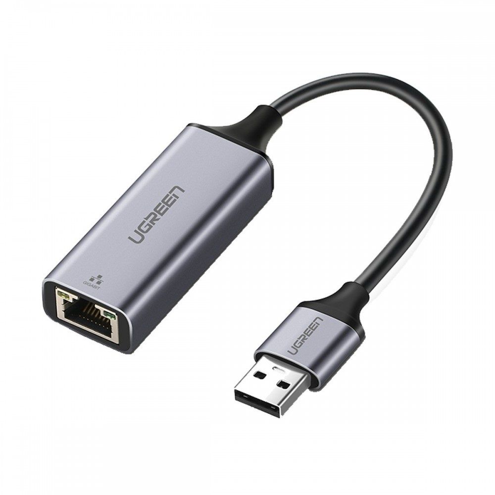 Card mạng USB 2.0 ra RJ45 10/100Mbps Ugreen 209MP50921CM 10CM màu xám hàng chính hãng