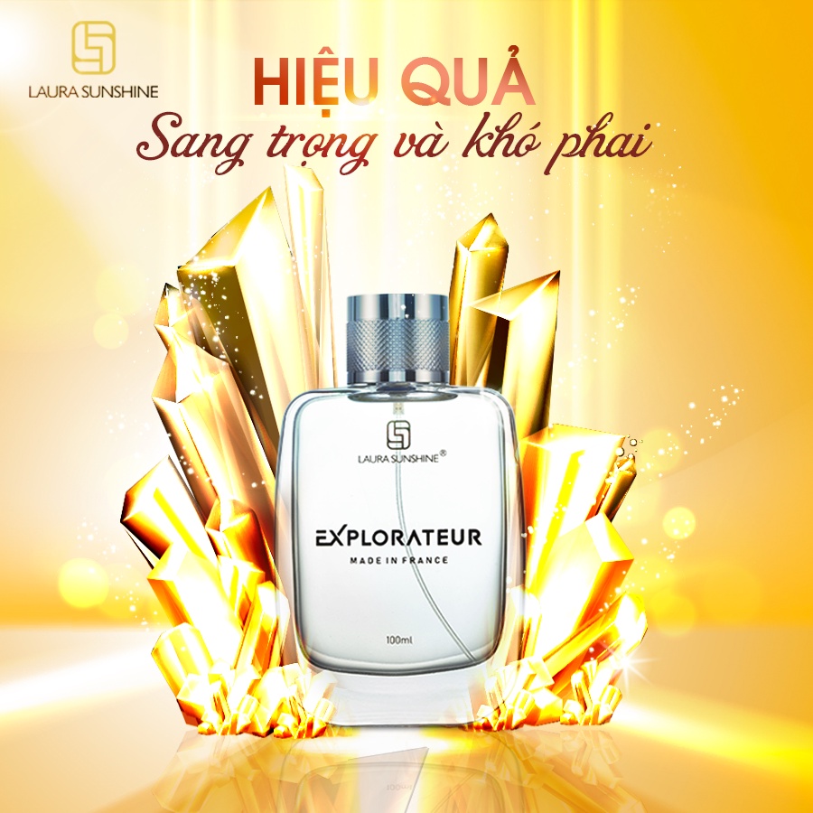 Nước hoa nam Laura Paris 04 Explorateur - Nước hoa nam Laura Sunshine Nhật Kim Anh mùi 04 (100ml)