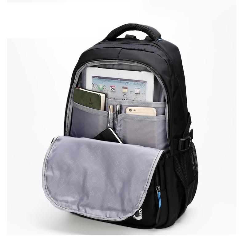 Balo basic đi học vải dù chống nước ba lô du lịch thời trang unisex cao cấp 9472