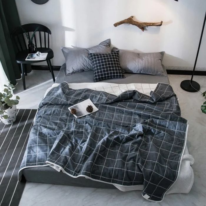 Bộ chăn ga gối Cotton cao cấp 1m6x2m DQK143
