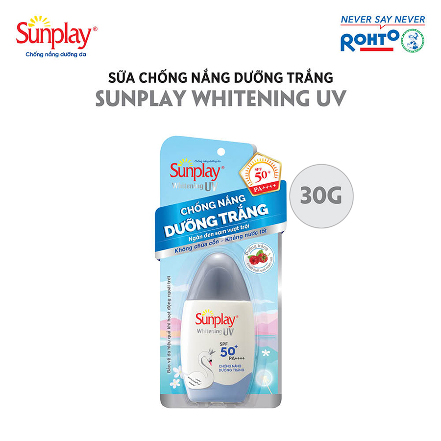 Kem chống nắng Sunplay dưỡng trắng da, dạng sữa Sunplay Whitening UV SPF 50, PA++++ 30g