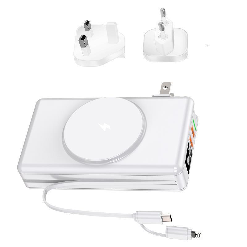 Phong cách mới nhất đi kèm với cáp sạc dự phòng 20000 mAh phù hợp với Apple 14 sạc nhanh hút từ tính Magsafe sạc dự phòng