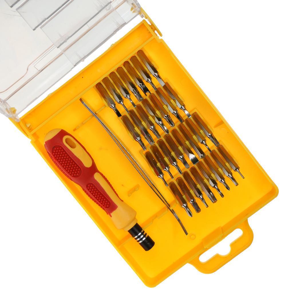 32 in 1 Steel Precision Screwdriver Bits Nut Driver Repair Tools Kit Set L