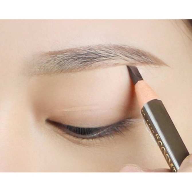 Chì mày xé Suri Eyebrow Pencil Hàn Quốc No.101 Black tặng kèm móc khoá