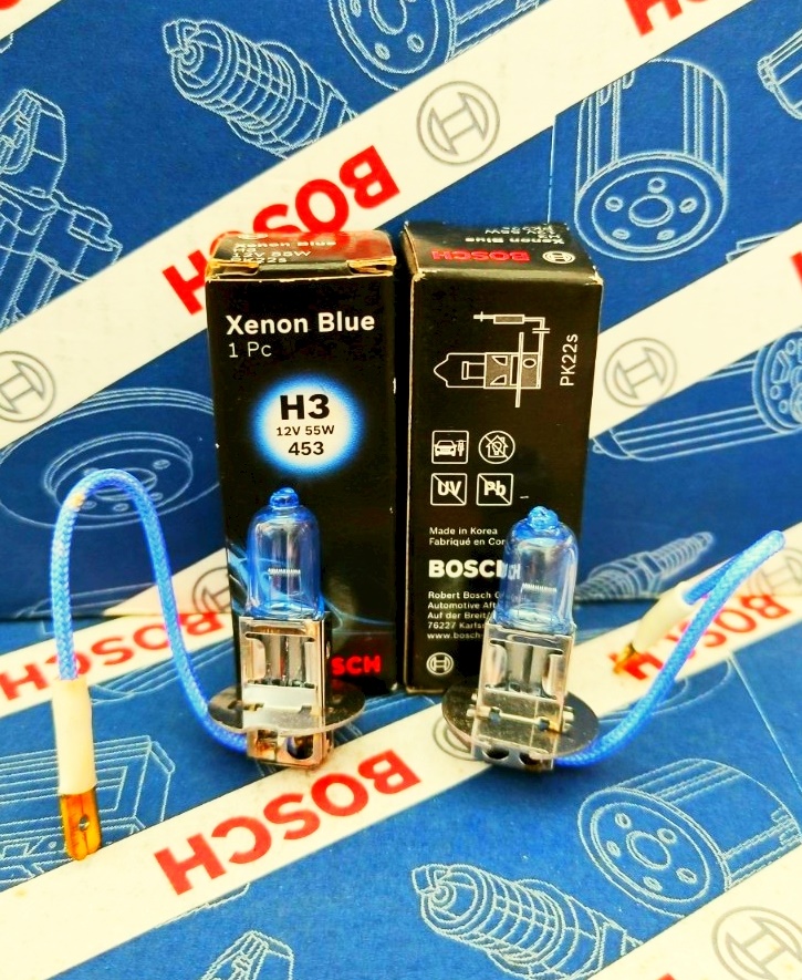 Bóng Đèn Xenon Bosch H3 12V 55W Xenon Blue (Hộp 1 Bóng)