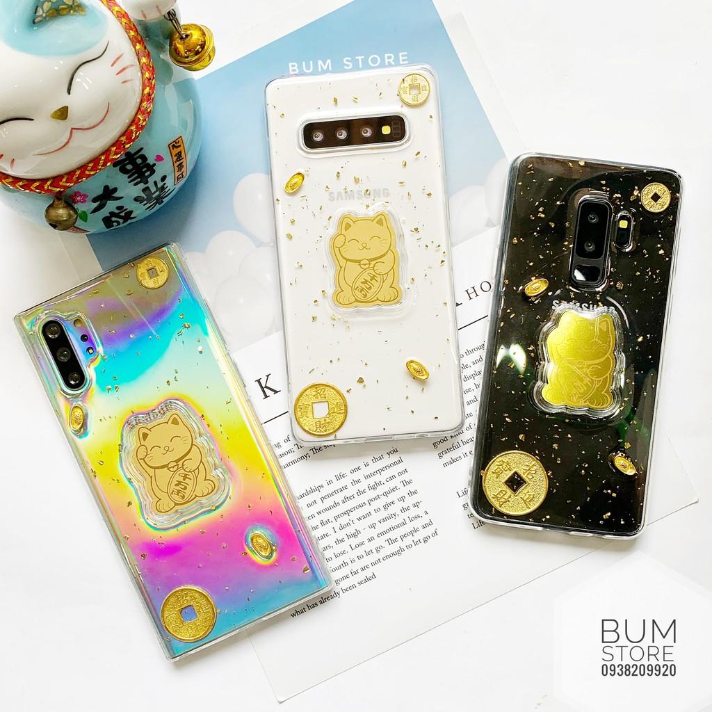 Ốp lưng dẻo mèo thần tài cho samsung galaxy Note 10 plus / Note 10 / S10+ / S10 / Note 9 / Note 8 / S9+ / S8+