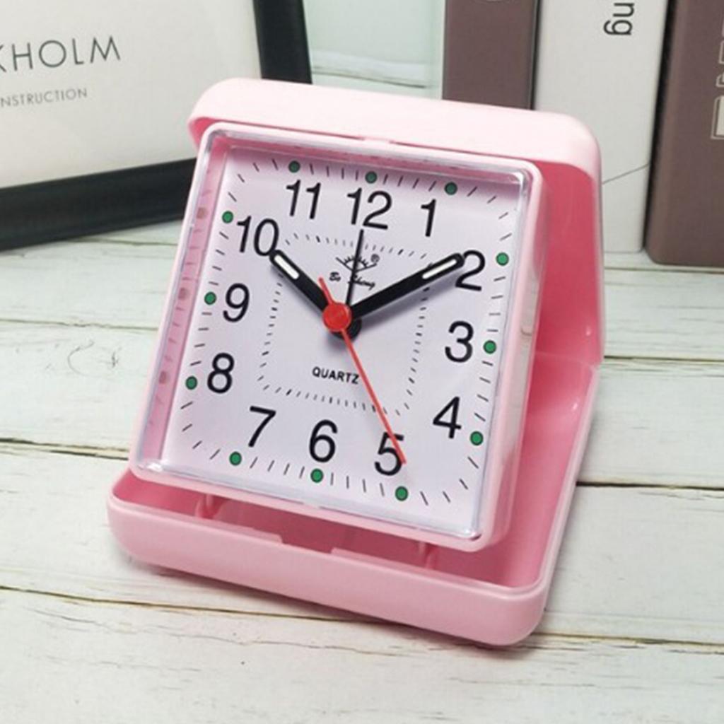 Mini Battery Travel Alarm Clock Classic Simple Square Mini Alarm-Clock