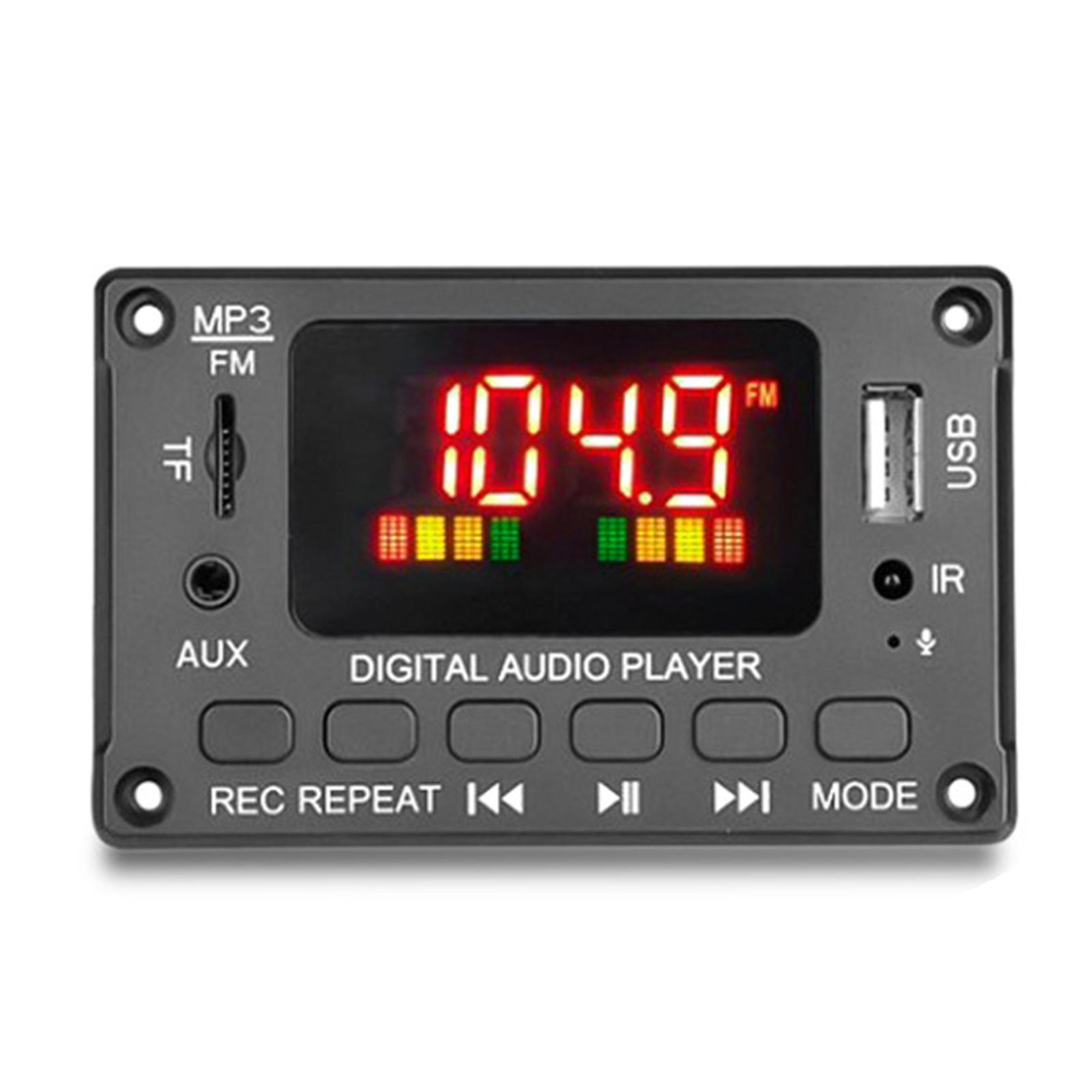 Car FM Radio Car Bluetooth5.0 Speaker Module MP3  Board Music