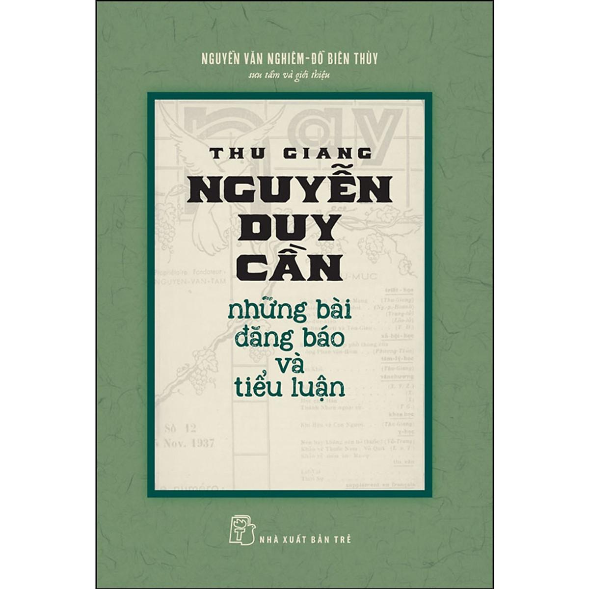 TS Thu Giang. Những Bài Đăng Báo Và Tiểu Luận (NXB Trẻ)