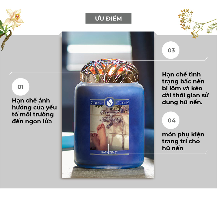 Chụp nến trang trí 