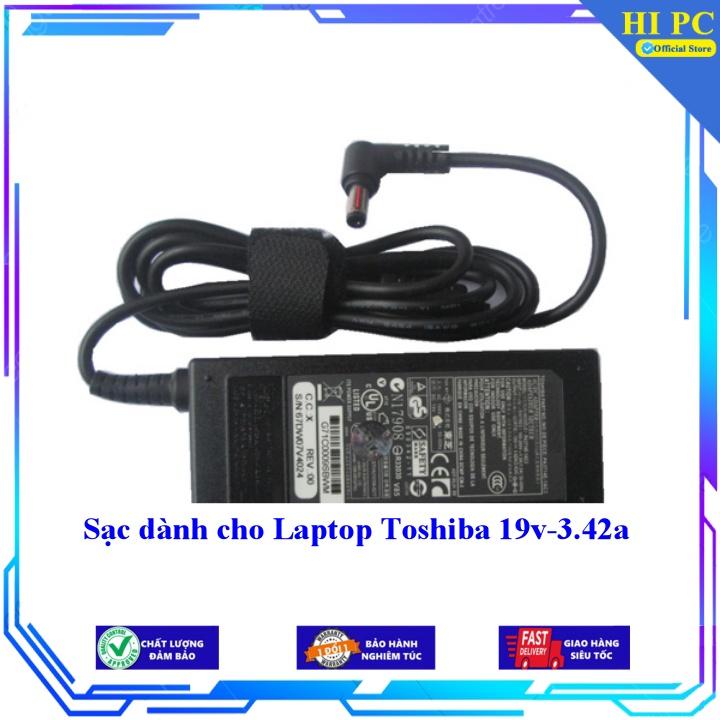 Sạc dành cho Laptop Toshiba 19v-3.42a - Kèm Dây nguồn - Hàng Nhập Khẩu
