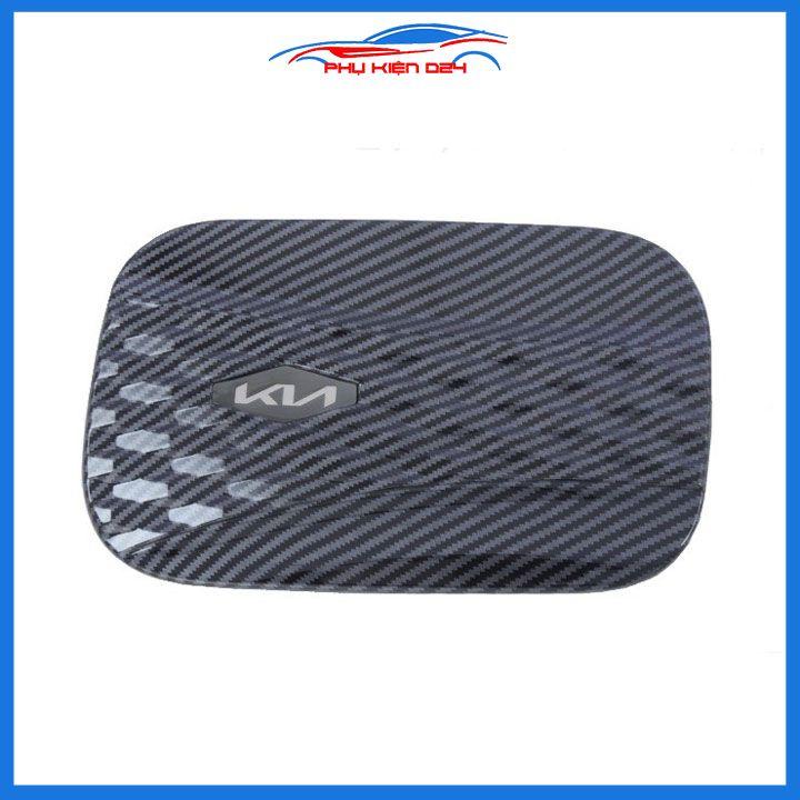 Ốp nắp xăng Carnival 2022-2023 vân cacbon bảo vệ chống trầy trang trí ô tô