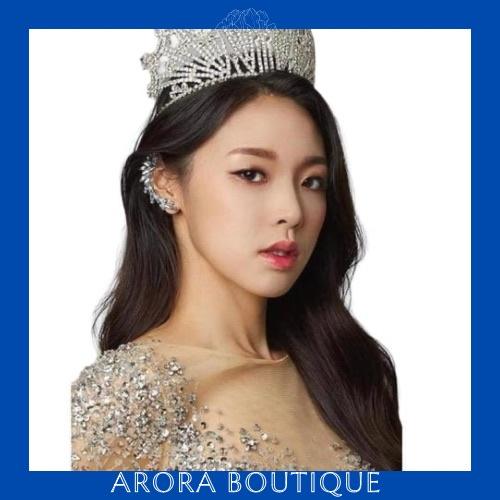 Khuyên tai đính đá một bên kiểu lạ - Arora boutique