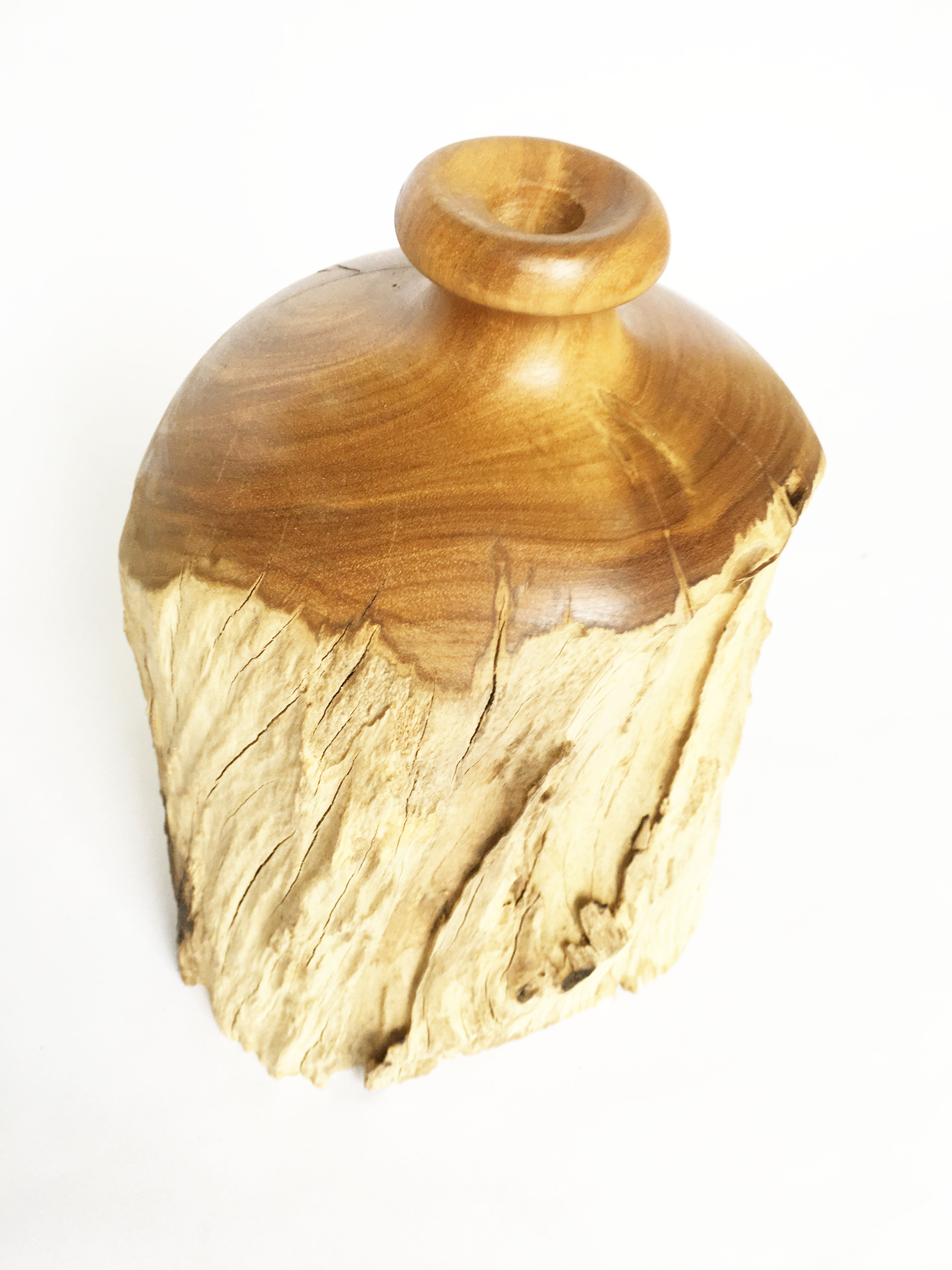 Lọ bình hoa gỗ lũa tự nhiên gỗ Bình Linh dùng decor trang trí sang trọng