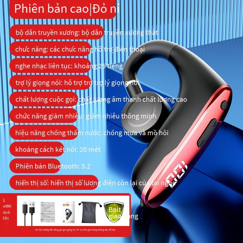 Đảm bảo chất lượng Tai nghe Bluetooth M-W8 Dẫn truyền qua xương Màn hình kỹ thuật số Máy rung Sừng Mô hình kinh doanh mới Loại tai treo không nhét trong tai Loại một tai