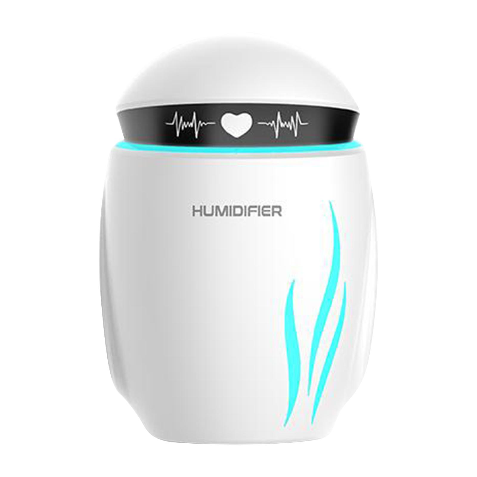 Portable Humidifier USB Powered Mini Robot Desktop Sprayer for Home Office Travel Car Air Moisturizing with LED Night Light